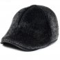 HT1399 New Fashion Men Beret Cap Warm Thick Winter Fur Ear Flap Hat Western Style Male Forward Ivy N