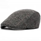 HT1329 2017 Autumn Winter Men Cap Hats Berets British Western Style Wool Advanced Flat Ivy Cap Class
