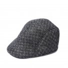 Winter Men Thicken Woolen Grid Plaid Warm Beret Caps gifts for dad Newsboy Tweed Plaid Gatby Painter