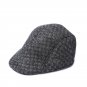 Winter Men Thicken Woolen Grid Plaid Warm Beret Caps gifts for dad Newsboy Tweed Plaid Gatby Painter