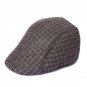 Winter Men Thicken Woolen Grid Plaid Warm Beret Caps gifts for dad Newsboy Tweed Plaid Gatby Painter