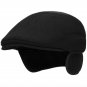 HT1401 Classic Retro Men Beret Caps Black Grey Wool Felt Winter Hats for Men Warm Thick Beret Hats w