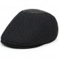 HT1401 Classic Retro Men Beret Caps Black Grey Wool Felt Winter Hats for Men Warm Thick Beret Hats w