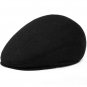 HT1405 Warm Winter Hats with Ear Flap Men Retro Beret Caps Solid Black Wool Felt Hats for Men Thick
