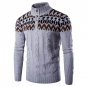 Autumn Winter Vintage Knitting Sweaters Pullovers Casual Men\'s Sweater Coat Long Sleeve Men Printed