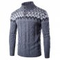 Autumn Winter Vintage Knitting Sweaters Pullovers Casual Men\'s Sweater Coat Long Sleeve Men Printed