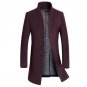 2017 New Winter Men Warm Coat Jacket Plus Size Long Solid Wool Coat Casual Fashion Men Overcoat Thic