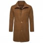 2017 Men Winter Long Coat Jacket Slim Fit Lapel Warm Fleece Overcoat Fashion Windbreaker Windproof S