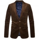 2017 Newly Fashion Brand Male Winter Business Suit Jacket Coat Retro Style Slim Fit Corduroy Blazer 
