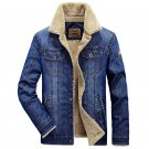 Retro Classic Brand AFS JEEP Men\'s Denim Jacket Casual Thicken Jeans Jacket Fashion Men\'s Autumn W