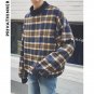 Privathinker Plaid Harajuku Oversized Winter Woolen Hoodie Men Women Sweatshirts Coat Retro Pattern