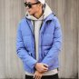 Retro Men\'s Hooded Jacket Bunches Korean Thicker Young Cotton Jacket Winter Cotton Coat Jacket Stud