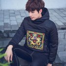 2017 Hot Sale Hooded Winter Jacket Men New Winter Japanese Retro Men Youth Code Short Sleeve Head Co