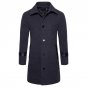 2017 Winter Mens Lapel Slim Top/Overcoat Jacket Wool Coat Fashion Windbreakers Parka Korean Chic Sol