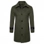 2017 Winter Mens Lapel Slim Top/Overcoat Jacket Wool Coat Fashion Windbreakers Parka Korean Chic Sol
