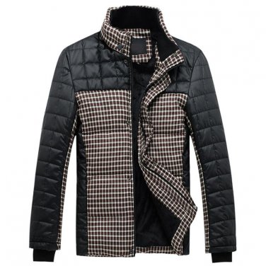 2017 Winter New Arrival Jackets Solid Colour Men Warm Thick Coats Cotton Stand Collar Jackets Parkas