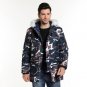 HEE GRAND 2017 New Fashion Winter Men Camouflage Big Collar Long Coat Jacket Camouflage Color S~5XL