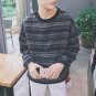 Privathinker Harajuku Oversized Winter Woolen Hoodie Men Women Striped Sweatshirts Coat Vintage Retr