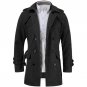 Winter Men Casual Outerwear Windproof Jacket Thick Long Trench Coat Warm Jacket 2017 Mens Double-bre