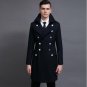 S-6XL!!Long woolen cloth coat male big yards of new fund of 2017 autumn winters double-breasted retr