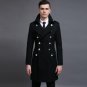 S-6XL!!Long woolen cloth coat male big yards of new fund of 2017 autumn winters double-breasted retr