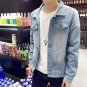 male denim jacket light blue jeans jacket for men retro jaqueta jeans masculino 2017 autumn winter c