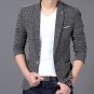 Suits Men British Latest Coat Pant Designs Royal Blue Mens Suit Autumn Winter Thick Slim Fit Plaid W