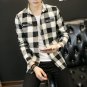 New 2017 Fashion Brand Red Plaid Men Shirts Long Sleeve Autumn Winter Style Casual Men\'s Shirt Kore