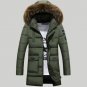 Men Long Stretch Parkas 2017 New Arrival High Quality Solid Color Coat Specially For Cold Winter 5 C