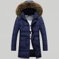 Men Long Stretch Parkas 2017 New Arrival High Quality Solid Color Coat Specially For Cold Winter 5 C