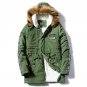 Men Casual Parkas New Long Stretch Solid Letter Printed Warm Padded Winter Regular Coat Plus Size S