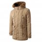 Mens Winter Coat Slim Brand Jackets Men Medium-Long Velvet Overcoat Mens Winter Thickening Jacket 2X