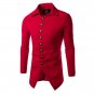 New Style 2016 Long Men\'s Trench Coat Single Breasted Winter Overcoat Casual Long Men  Wool Coat Pl