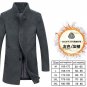 Men\'s Wool Coat Winter Long Sections Thick Woolen Coats Men Stand Collar Casual Casaco masculino pa