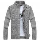 New 2016 Winter Sweater Men Coat Long Sleeve Casual Cotton Cardigan Sweater Black Outwear A0367