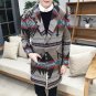Wool Classic Long Trench Men Double-breasted Slim Coat Casual Male Overcoats Winter Jacket
