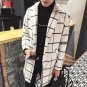 Wool Classic Long Trench Men Double-breasted Slim Coat Casual Male Overcoats Winter Jacket