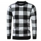 New Winter Classic Plaid Sweater Pullover Sweater For Mens Long Sleeve Foreign Hot Sweater Coat XM02