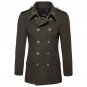 Men\'s wool coat winter middle long sections 2017woolen coats Men turn down collar Casual Fashion ca
