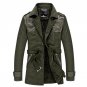 Winter Jacket Men Warm Cotton Parka Men Spliced Leather Turn-down Collar Jackets Men Thick Velvet Tr