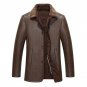 New Arrivals 2016 Winter Men\'s Casual Leather Jacket Single Breasted Men Faux Leather Jackets Faux