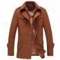 Mens Overcoat Winter Wool Coat Slim Fit Jackets Fashion Outerwear Warm Man Casual Jacket Overcoat Pe
