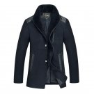 Uwback 2017 Brand Winter Men\'s Wool Trench Coats Thick Windproof Coats Single Breasted Fashion Wool