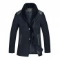 Uwback 2017 Brand Winter Men\'s Wool Trench Coats Thick Windproof Coats Single Breasted Fashion Wool