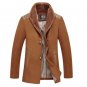 Uwback 2017 Brand Winter Men\'s Wool Trench Coats Thick Windproof Coats Single Breasted Fashion Wool