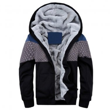 Thick Hoodies Men Sweatshirt Winter Men\'s Brand Sweatshirts Cardigans Hooded Jackets And Coats Patc