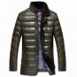 Men Winter PU Jacket New Brand Down Coat Parkas Fur Thicken Overcoat Outwear -40 Degrees Winter Coat