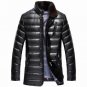 Men Winter PU Jacket New Brand Down Coat Parkas Fur Thicken Overcoat Outwear -40 Degrees Winter Coat
