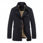 Men Casual Cotton Trench Coat Thick Velvet Warm Jackets Overcoat Winter Jacket Men Windbreaker Long