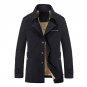Men Casual Cotton Trench Coat Thick Velvet Warm Jackets Overcoat Winter Jacket Men Windbreaker Long